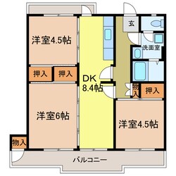 ヴィラナリー千代田　2号棟の物件間取画像